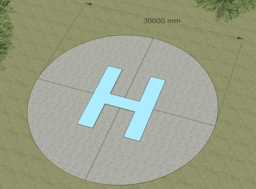 Helipad, Jakarta Timur